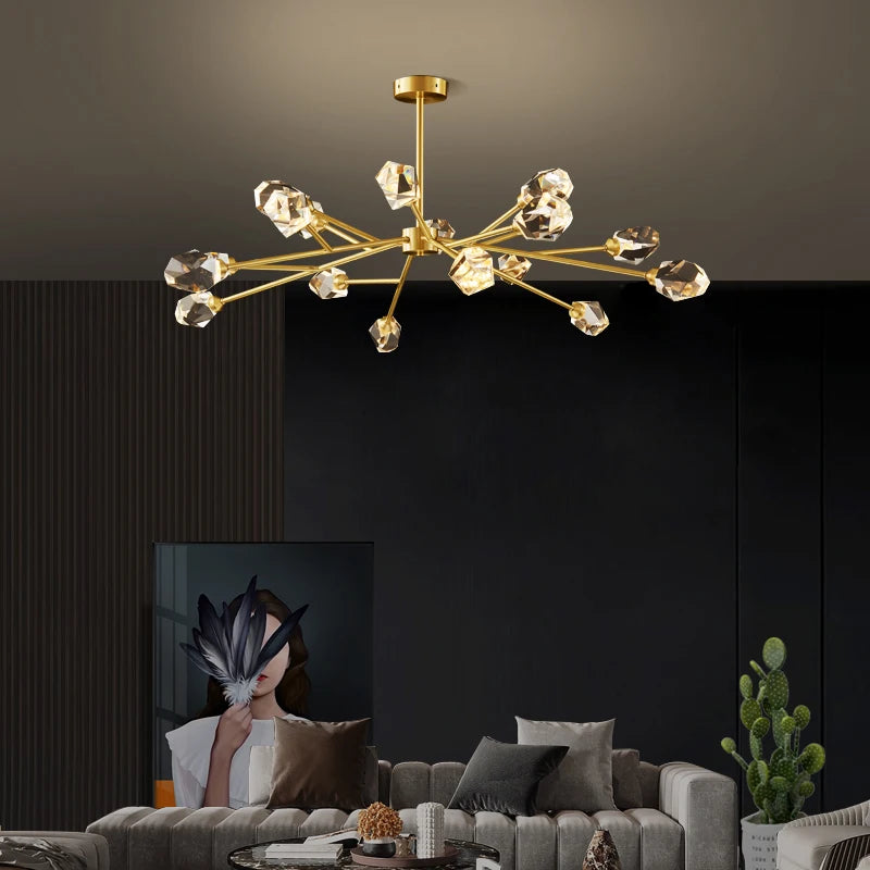 Sputnik chandelier for Living Room Bedroom Dining Room Kitchen Decor Modern luxury lamp Indoor design large crystal chandeliers