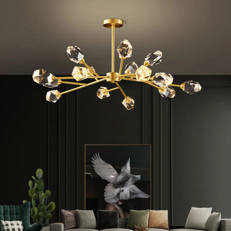 Sputnik chandelier for Living Room Bedroom Dining Room Kitchen Decor Modern luxury lamp Indoor design large crystal chandeliers
