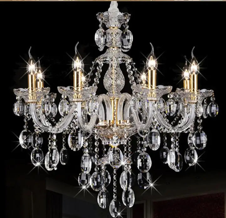 Modern Luxury led crystal chandelier crystal pendant droplight lustre light dining room Cafe children room candle chandeliers