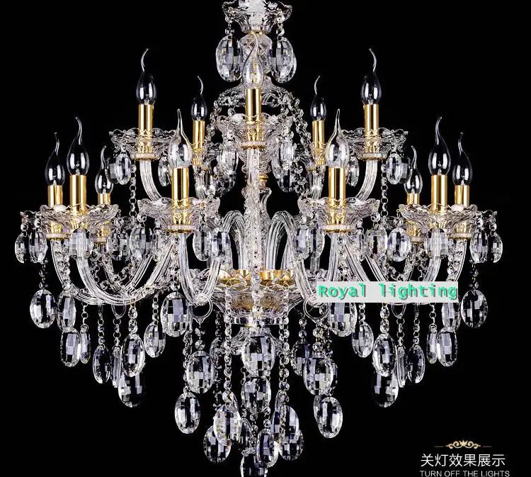 Modern Luxury led crystal chandelier crystal pendant droplight lustre light dining room Cafe children room candle chandeliers