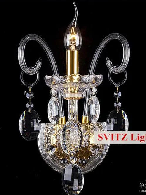 Modern Luxury led crystal chandelier crystal pendant droplight lustre light dining room Cafe children room candle chandeliers