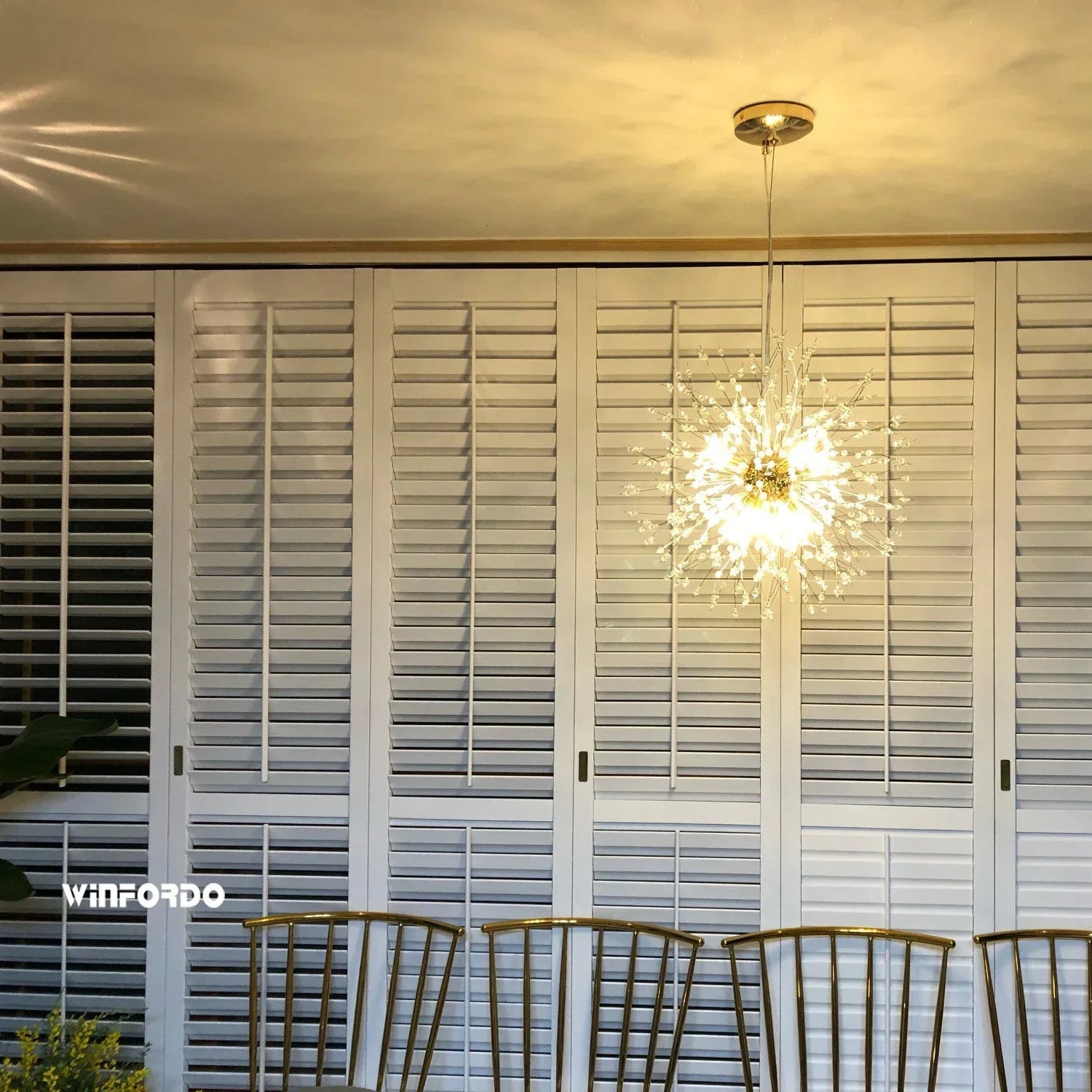 Minimalist Modern Crystal Chandelier Restaurant Dandelion Light Luxury Living Room Crystal Lamp Chandeliers  Pendant Light home