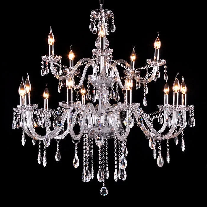 Crystal Chandelier Home Lighting Lustres De Cristal E14 Bulb Light Fixtures Chandelier and Pendant Living Room Indoor Lamp