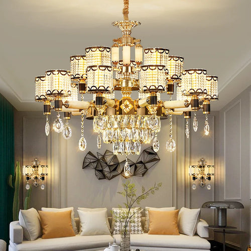Crystal Chandelier For Living Room Home Decoration Kitchen Lamp For Dining Room Lamp Bedroom Lamp Luxury Romantic Pendant Lamp