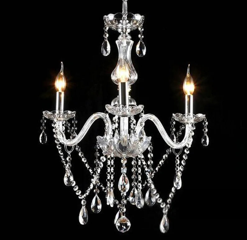 Crystal Chandelier Home Lighting Lustres De Cristal E14 Bulb Light Fixtures Chandelier and Pendant Living Room Indoor Lamp