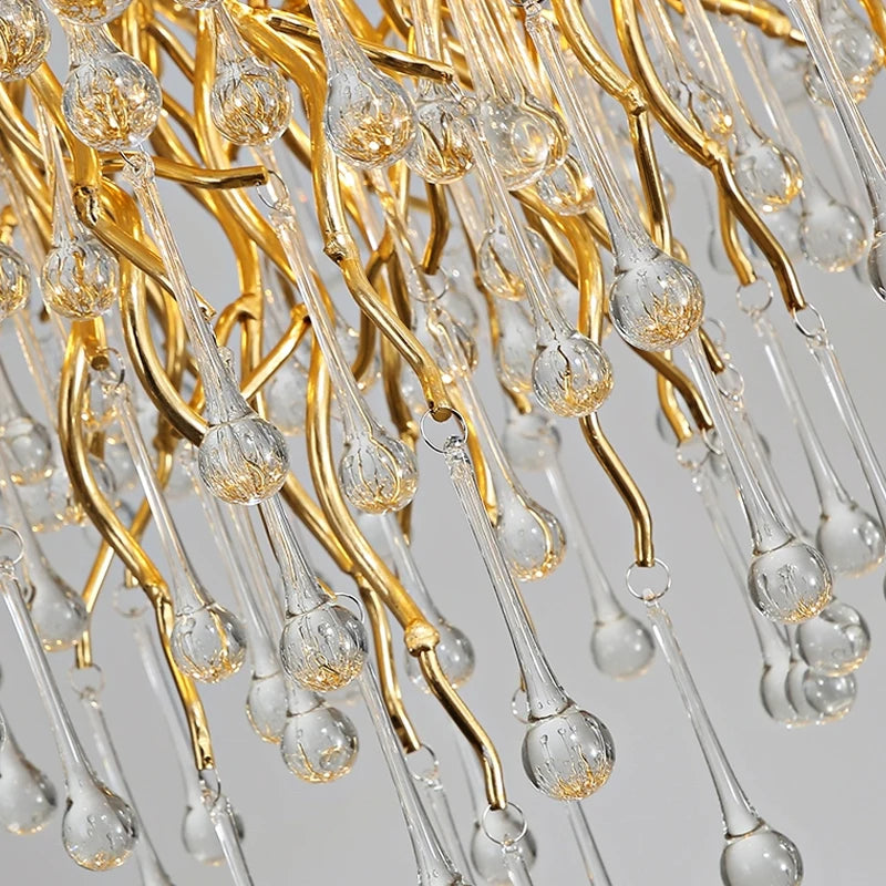 Modern Luxury Crystal Chandelier Living Dining Room Bedroom Crystal Led Ceiling Pendant Lamp Home Decor Hanging Light Fixture