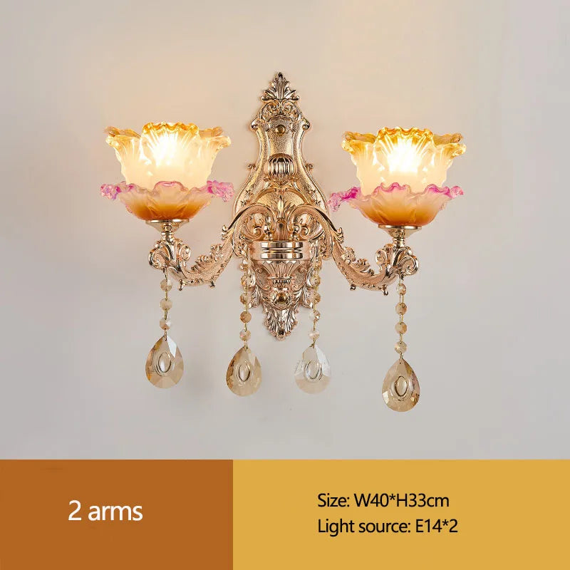 New Bedroom Chandelier  European Luxurious Atmospheric Lighting Fixture Home Living Room Dining Room Light Luxury Crystal Lamps