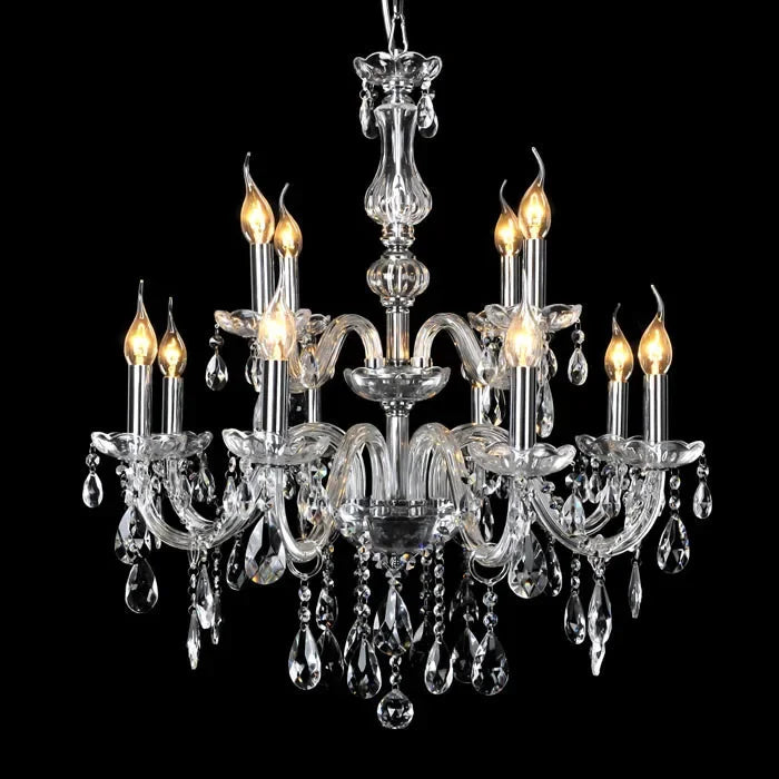Crystal Chandelier Home Lighting Lustres De Cristal E14 Bulb Light Fixtures Chandelier and Pendant Living Room Indoor Lamp