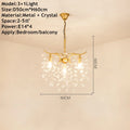 Gold Crystal chandelier K9 lustre crystal Gold Chandelier LED luxury chandelier for Indoor hotel tree branch chandelier
