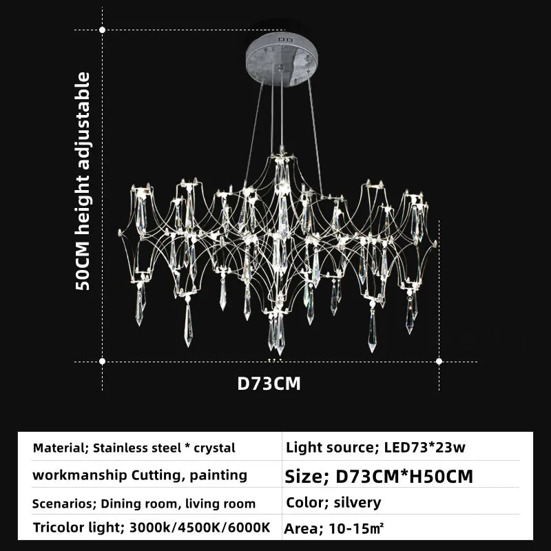 Modern Crystal Chandelier Living Dining Room Ceiling Chandelier Bedroom Pendant Light Home Lighting Hanging Lamps For Ceiling