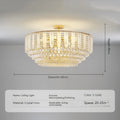 French Gold Crystal Chandelier Post-Modern Luxury Design Apartment Living Room Romantic Wedding Simple Bedroom Hot Selling Lamps