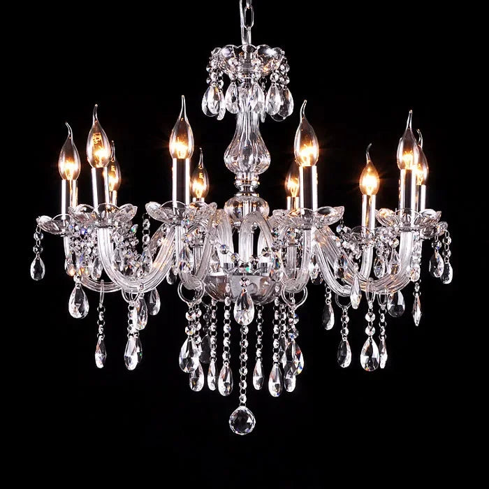 Crystal Chandelier Home Lighting Lustres De Cristal E14 Bulb Light Fixtures Chandelier and Pendant Living Room Indoor Lamp