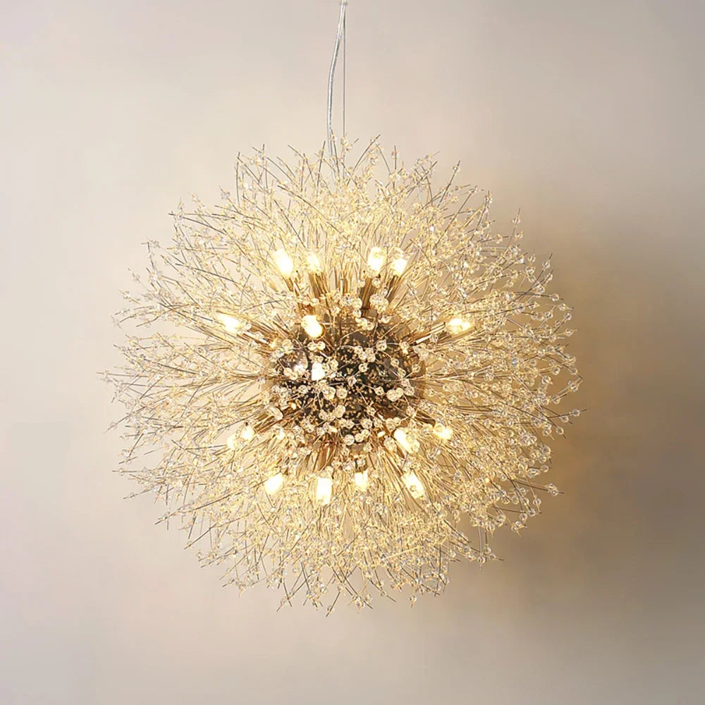 Minimalist Modern Crystal Chandelier Restaurant Dandelion Light Luxury Living Room Crystal Lamp Chandeliers  Pendant Light home