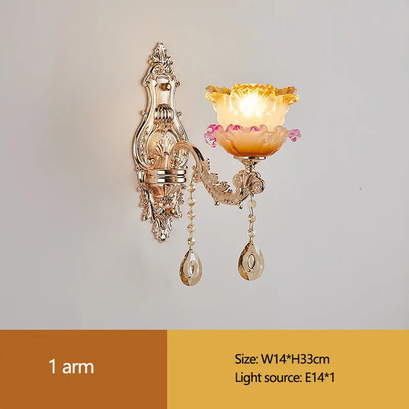 New Bedroom Chandelier  European Luxurious Atmospheric Lighting Fixture Home Living Room Dining Room Light Luxury Crystal Lamps