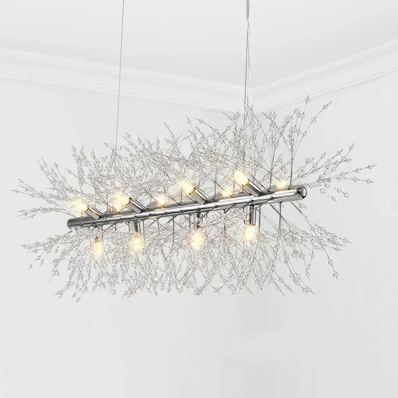 Minimalist Modern Crystal Chandelier Restaurant Dandelion Light Luxury Living Room Crystal Lamp Chandeliers  Pendant Light home