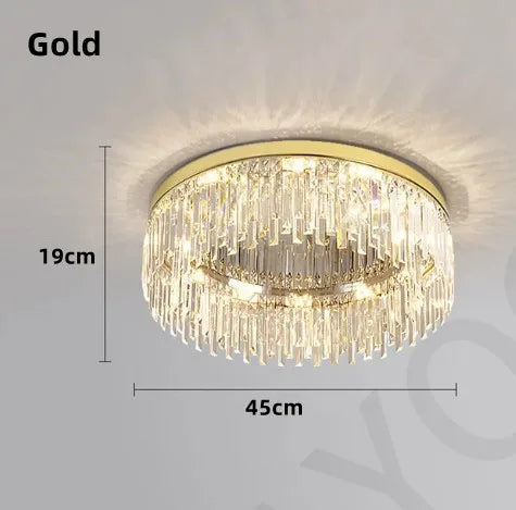 Modern Ceiling Chandelier Crystal Nordic Ceiling Lamps Bedroom Decoration Living Room Lighting Pendant Light LED Light Lustre