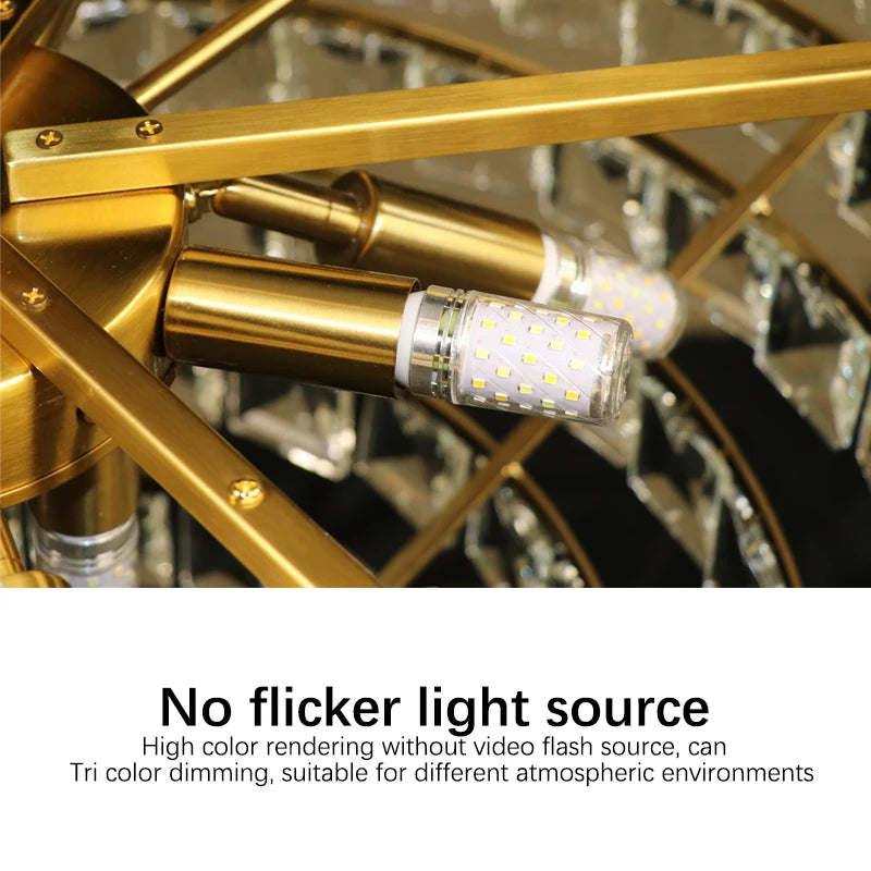 Living Room Chandelier crystal Ceiling Pendant Lamp Design crystal for Hanging Light Lustre Chandelier Over the Dining Table