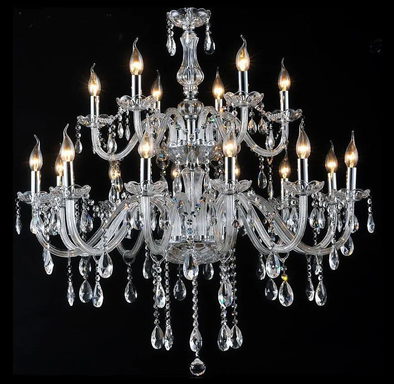 Crystal Chandelier Home Lighting Lustres De Cristal E14 Bulb Light Fixtures Chandelier and Pendant Living Room Indoor Lamp