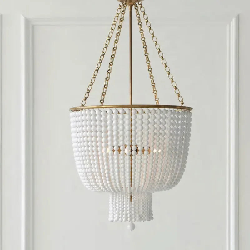 American Crystal Chandelier Retro Duplex Living Room Bedroom Copper Lamps Designer Chandelier Pendant for Staircase Restaurant