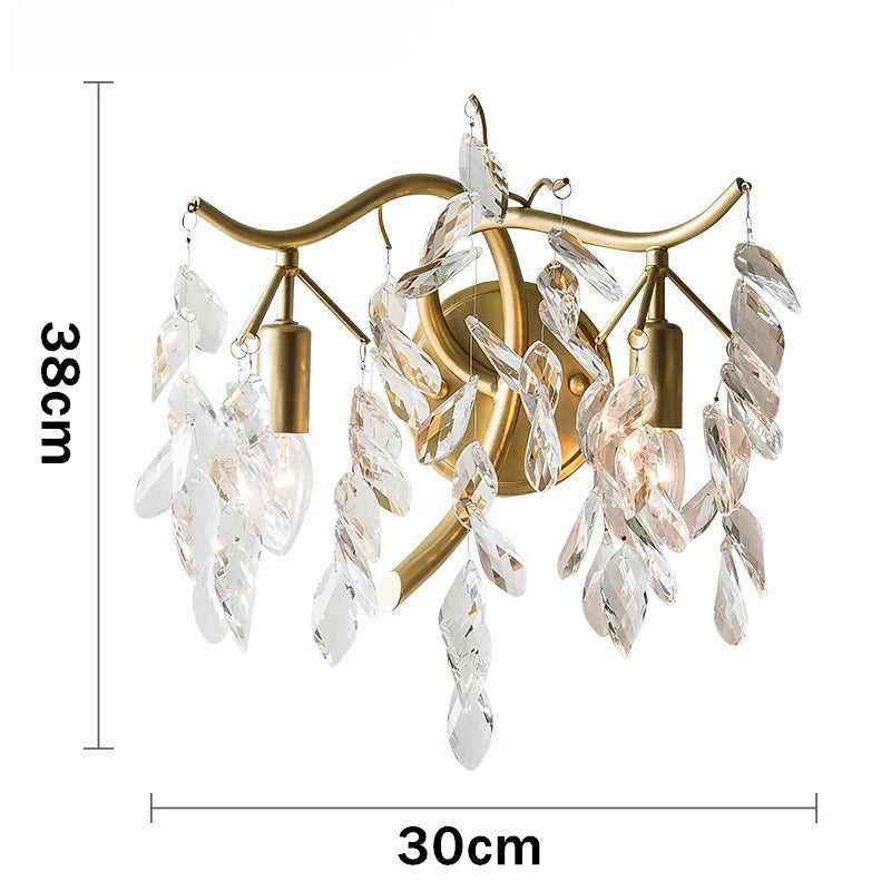 Gold Crystal chandelier K9 lustre crystal Gold Chandelier LED luxury chandelier for Indoor hotel tree branch chandelier