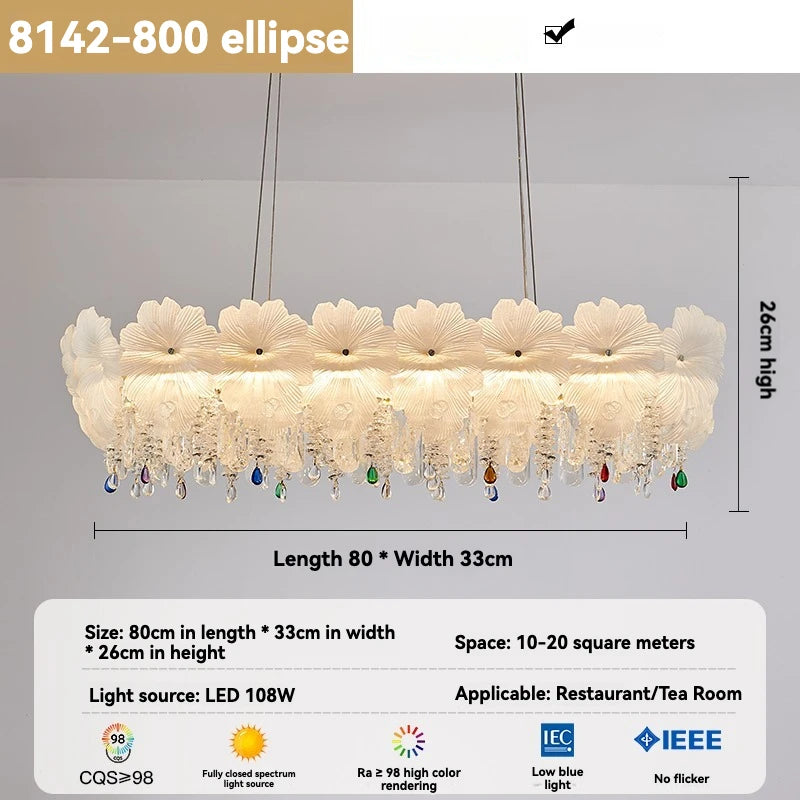 French Crystal Chandelier Modern Luxury Pendant Light for Living Room Dining Room Bedroom 2024 Minimalist Elegant Chandelier