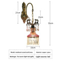 French crystal chandelier atmosphere retro light luxury all copper bedroom bedside porch hallway balcony