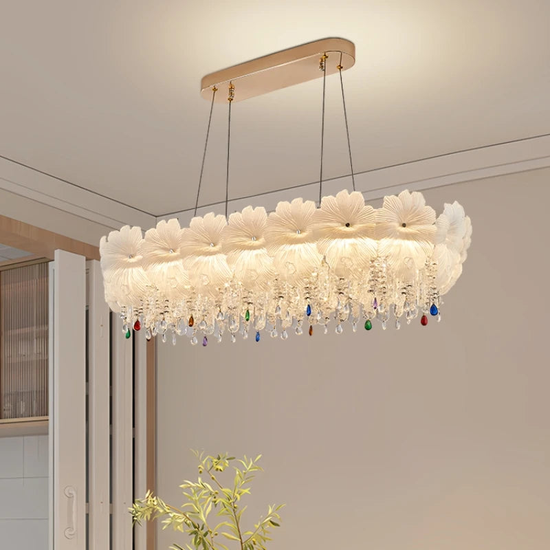 French Crystal Chandelier Modern Luxury Pendant Light for Living Room Dining Room Bedroom 2024 Minimalist Elegant Chandelier