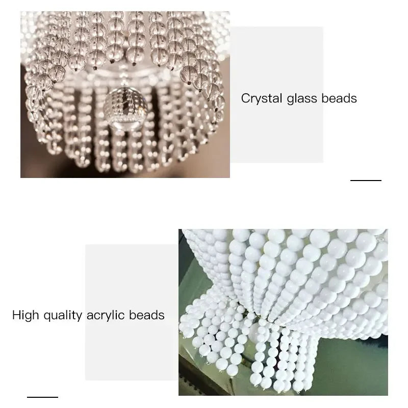 American Crystal Chandelier Retro Duplex Living Room Bedroom Copper Lamps Designer Chandelier Pendant for Staircase Restaurant