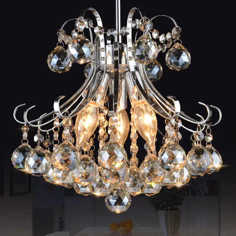 Modern Crystal chandelier lighting for Living room Bedroom Kitchen luminaria pendente indoor house diningroom chandeliers