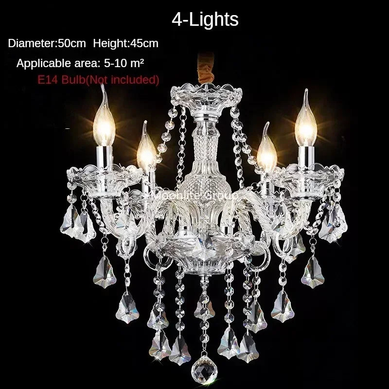 Crystal Modern Chandelier with Luxurious Luster, K9 High-quality Clear Crystal Lamp, Living Room, Auditorium Decoration Light