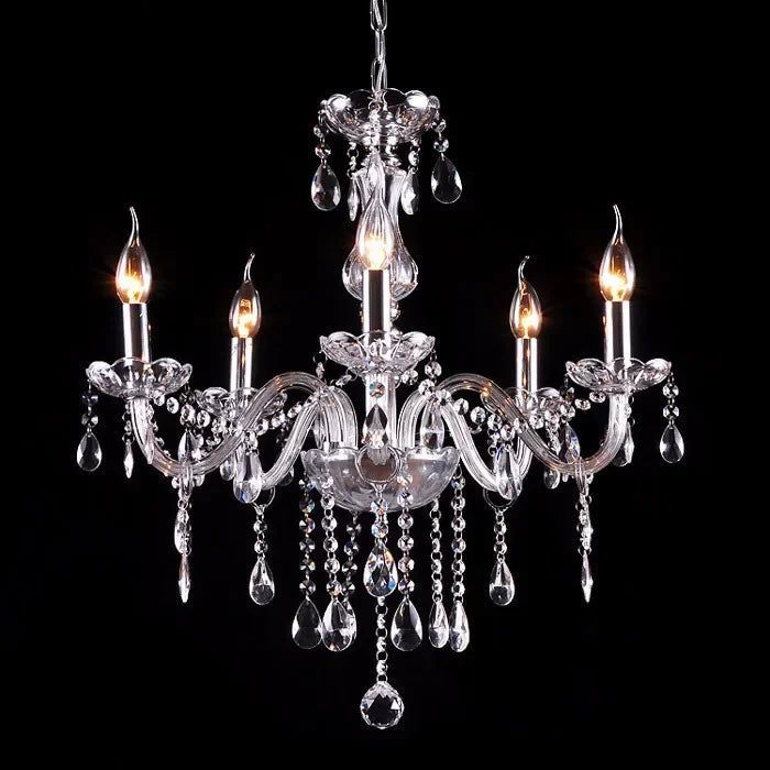 Crystal Chandelier Home Lighting Lustres De Cristal E14 Bulb Light Fixtures Chandelier and Pendant Living Room Indoor Lamp