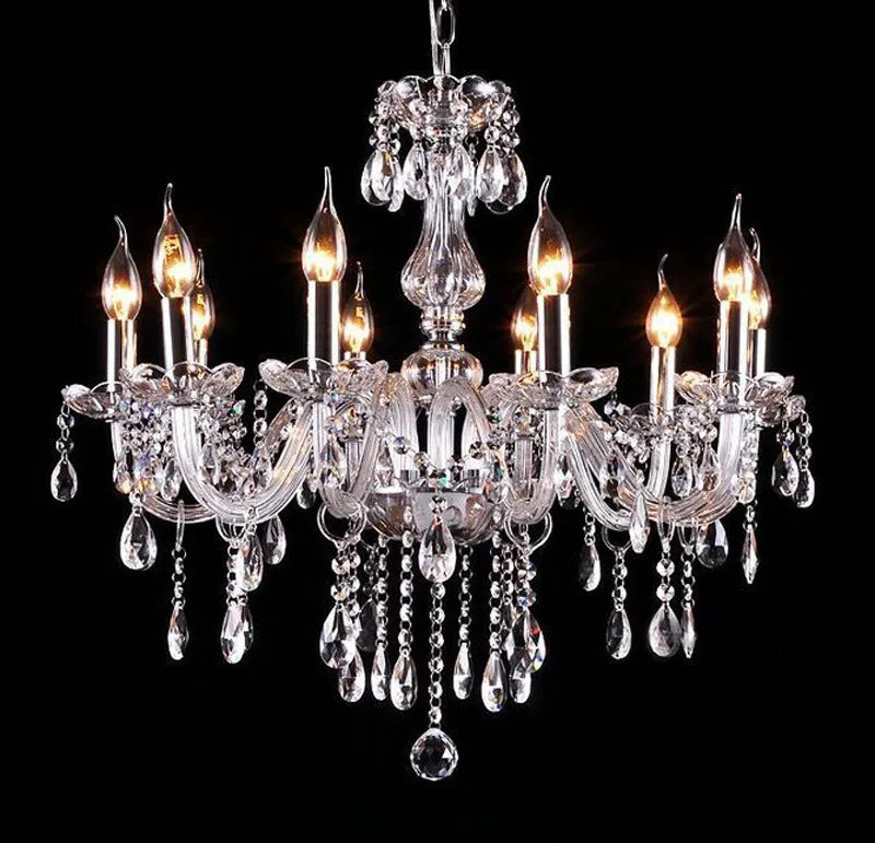Crystal Chandelier Home Lighting Lustres De Cristal E14 Bulb Light Fixtures Chandelier and Pendant Living Room Indoor Lamp