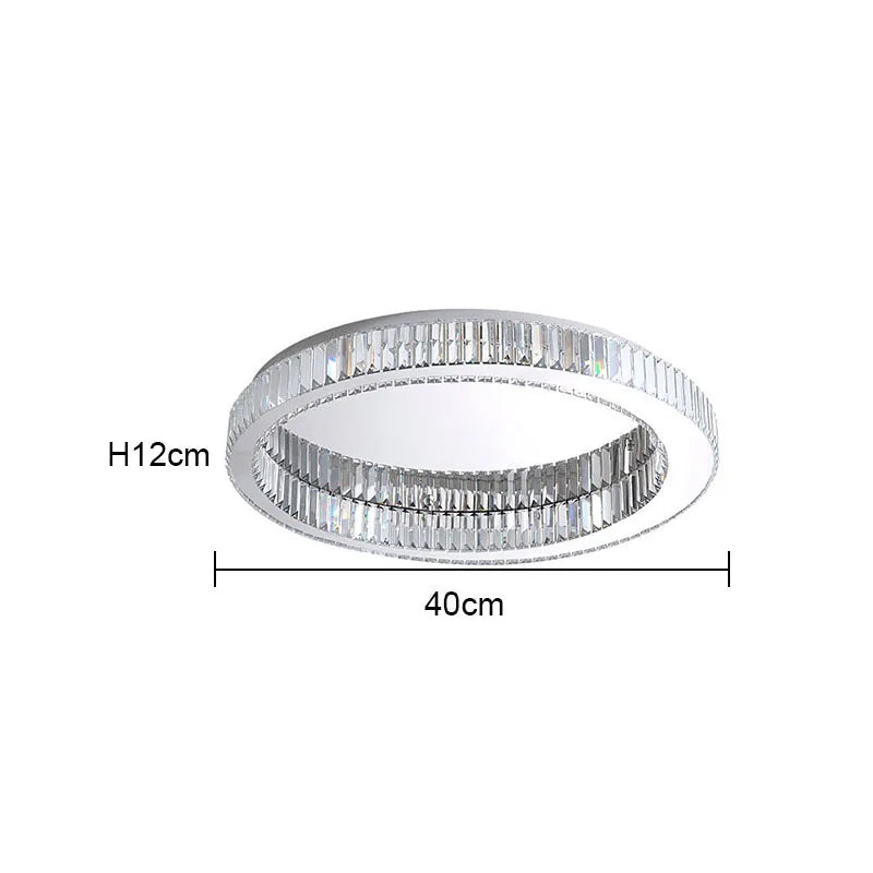 Modern Gold Crystal  Ceiling Chandelier for  Living Room Bedroom Luxury Round Ceiling light  Led Indoor Lighting Decor