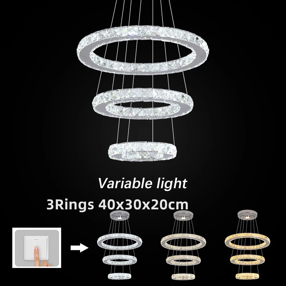 Crystal Chandelier Modern Large Crystal Pendant Lights Fixture For Living Room Bedroom Ceiling Lamp Lustres Luminaire Plafonnier
