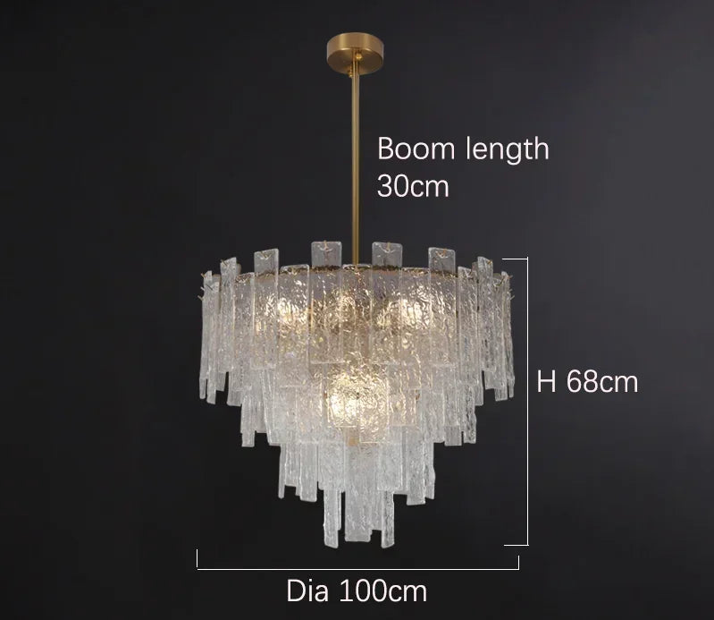 Nordic Luxury Crystal Chandelier Postmodern LED Pendant Lights For Living Dining Room Bedroom Hotel Home Decor Hanging Lamp