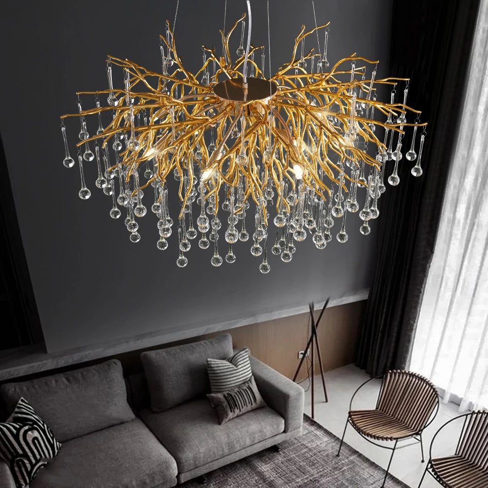 Modern Artpad Chandeliers Decoration Living Room Luxury Crystal Gold Crystal Ceiling Led Chandelier for Dining Room Pendant Lamp