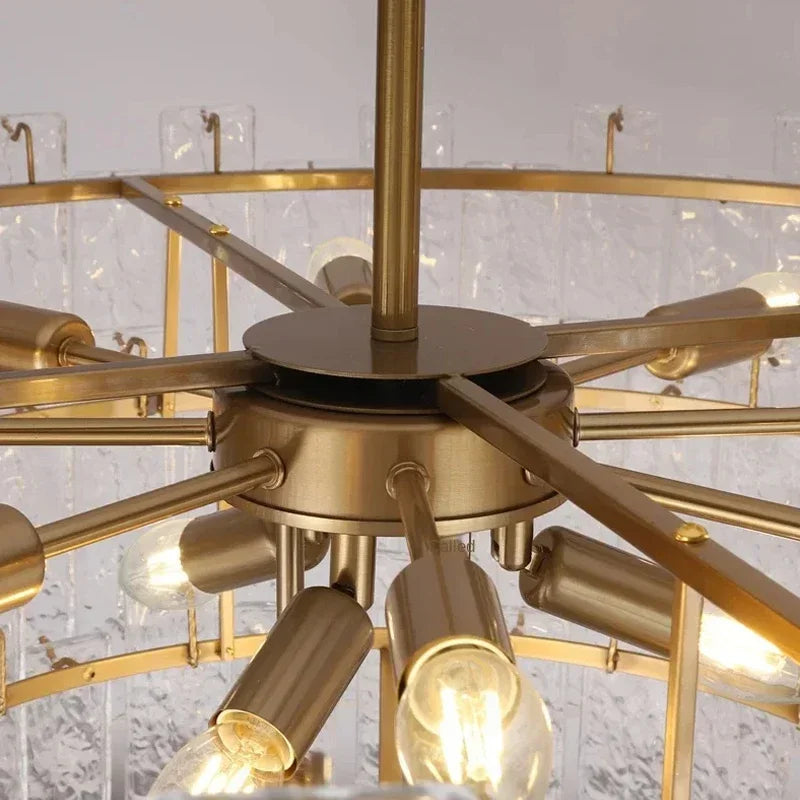 Nordic Luxury Crystal Chandelier Postmodern LED Pendant Lights For Living Dining Room Bedroom Hotel Home Decor Hanging Lamp